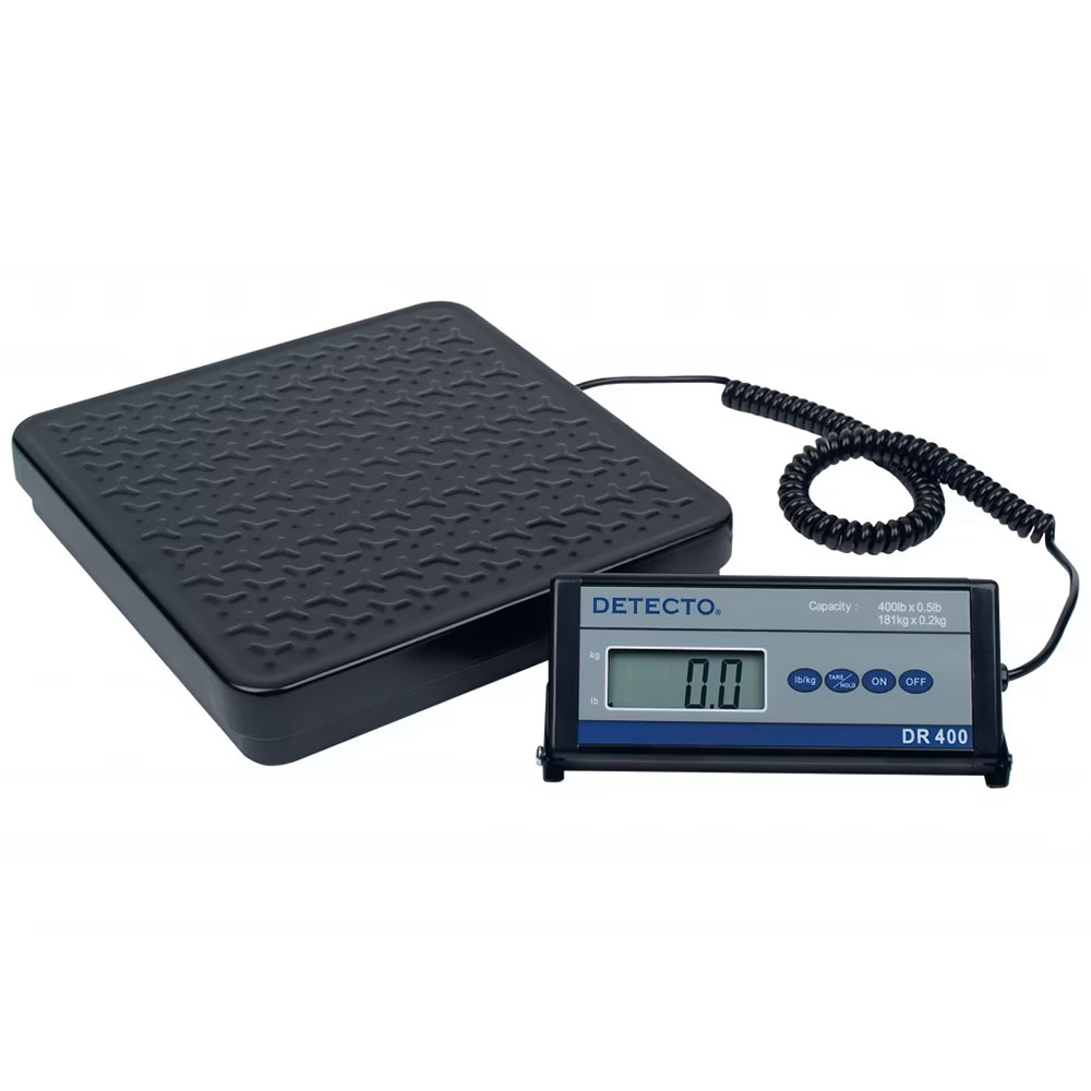 Detecto DR400 Low Profile 400 Lb. Platform Scale with Remote Display