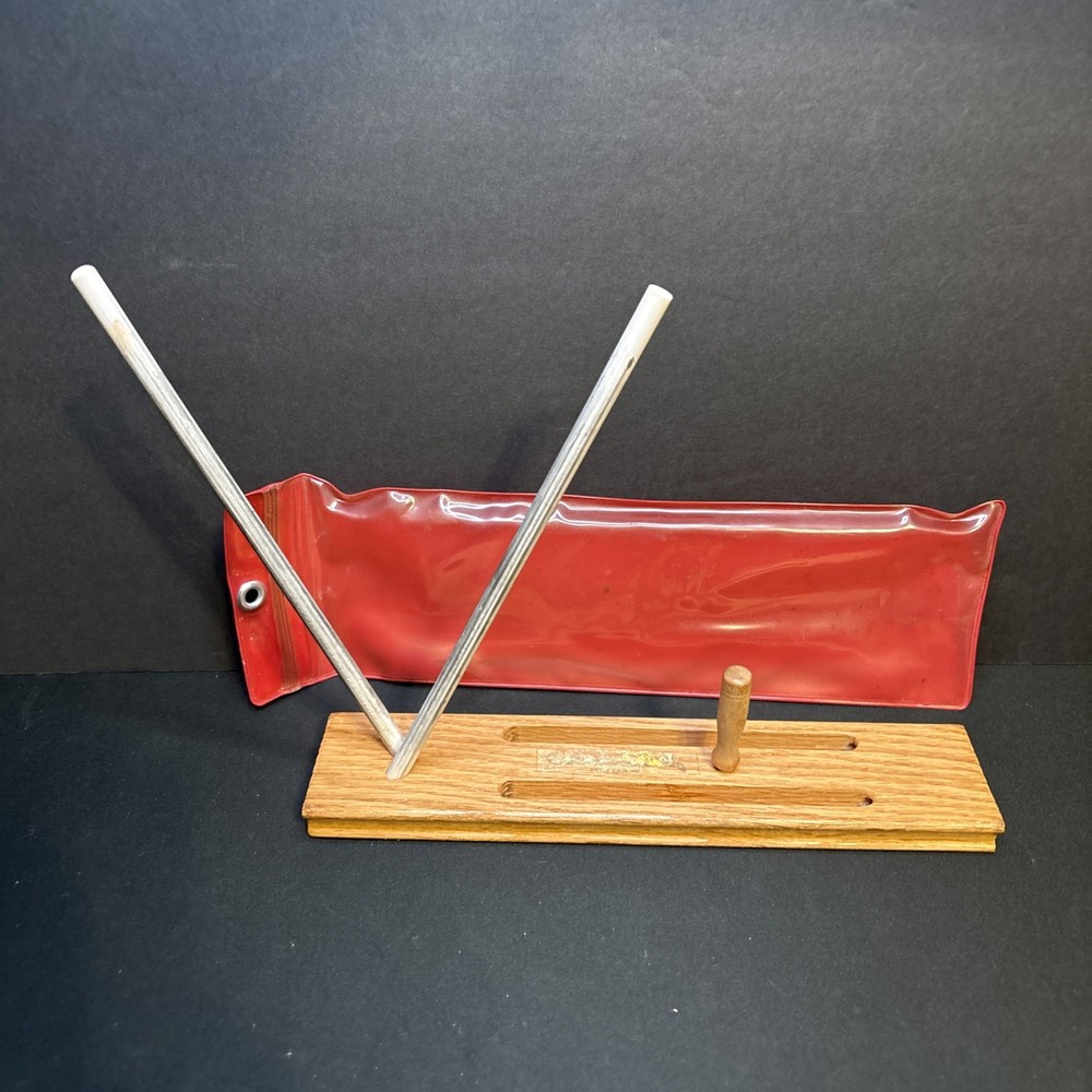 Vintage Crock Stick Knife Sharpener w/2 Rods & Kwik-Sharp Plastic Case