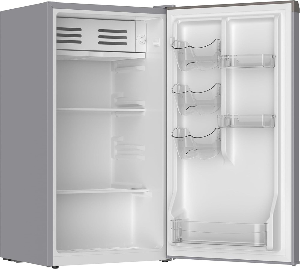 Frigidaire Mini Refrigerator 3.2 Cu Ft Reversible Door Adjustable Temp (Grey)