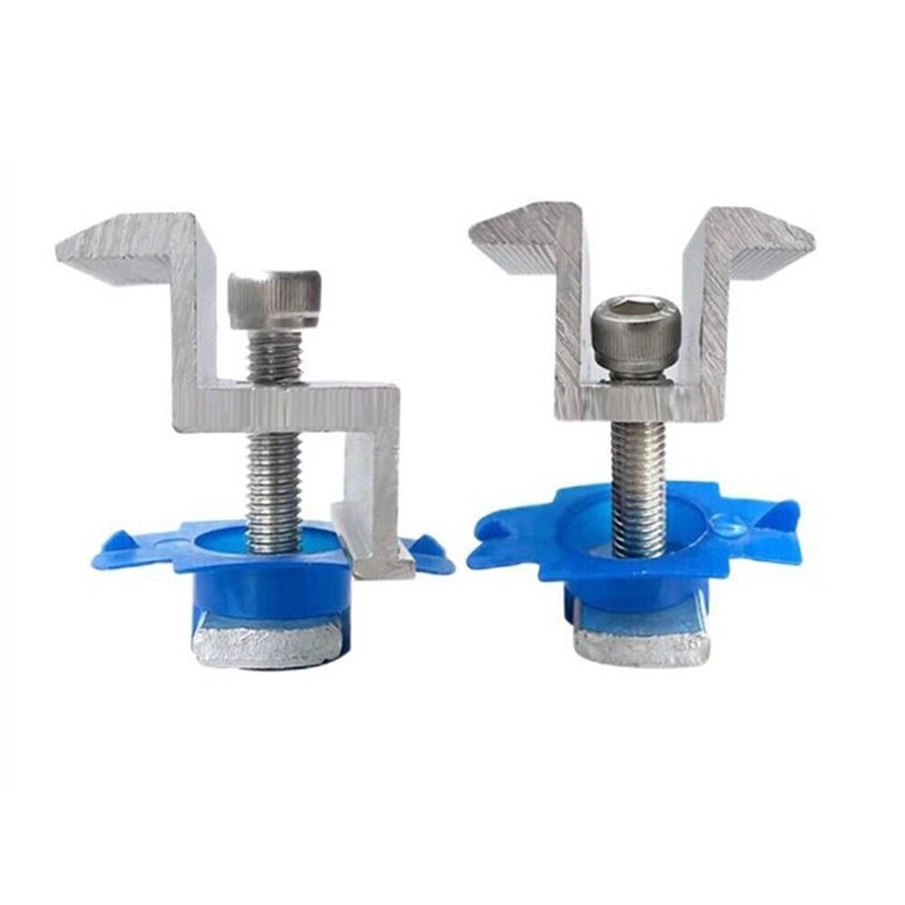 12X Solar Panel Bracket Clamps Module Clamp Solar Panel Holder For Mounting Rail