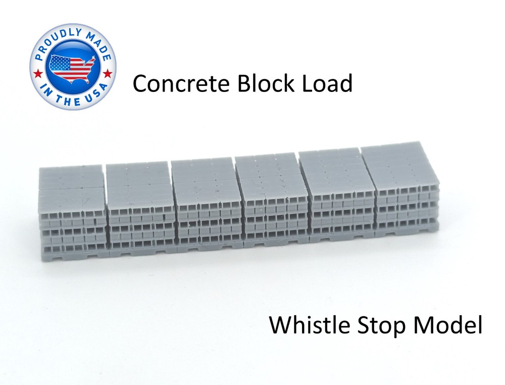 N Scale Concrete Block Car Load