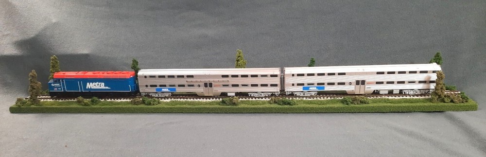 HO SCALE 36" SINGLE TRACK DIORAMA TRAIN DISPLAY -"SUMMER SCENE"