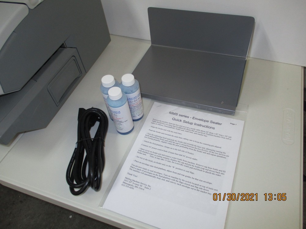 Automatic Mailing Machine Envelope Sealer 235 per min. L/Stacker Tray - Modified