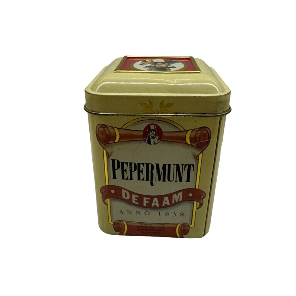 PEPERMUNT DE FAAM ADVERTISIGN TIN BOX EMPTY