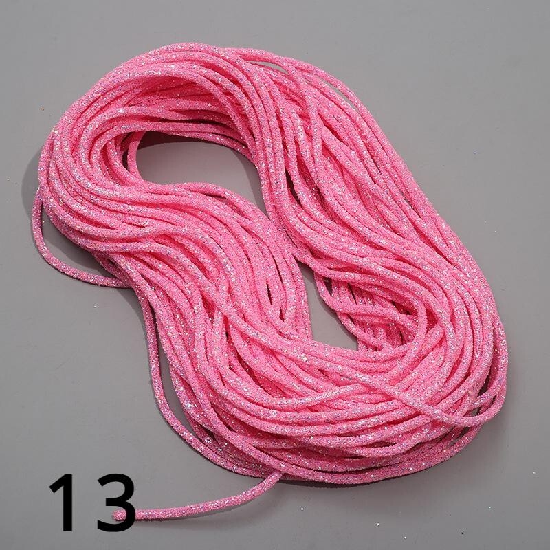 5 Yards Sequin Rope Shoe Laces String Drawstring Shiny Cord Craft Round DIY Chic