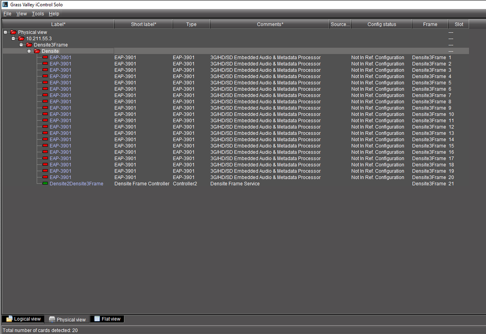Miranda GV Densite3 Frame with (20) EAP-3901 Embedded Audio Processors