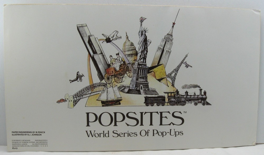 c. 1981 "Wright Flyer Pop-Up", "Kitty Hawk 1903", by Popsites