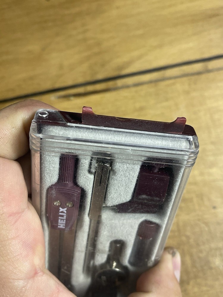 Vintage Helix Technical Drawing Set box is without handle