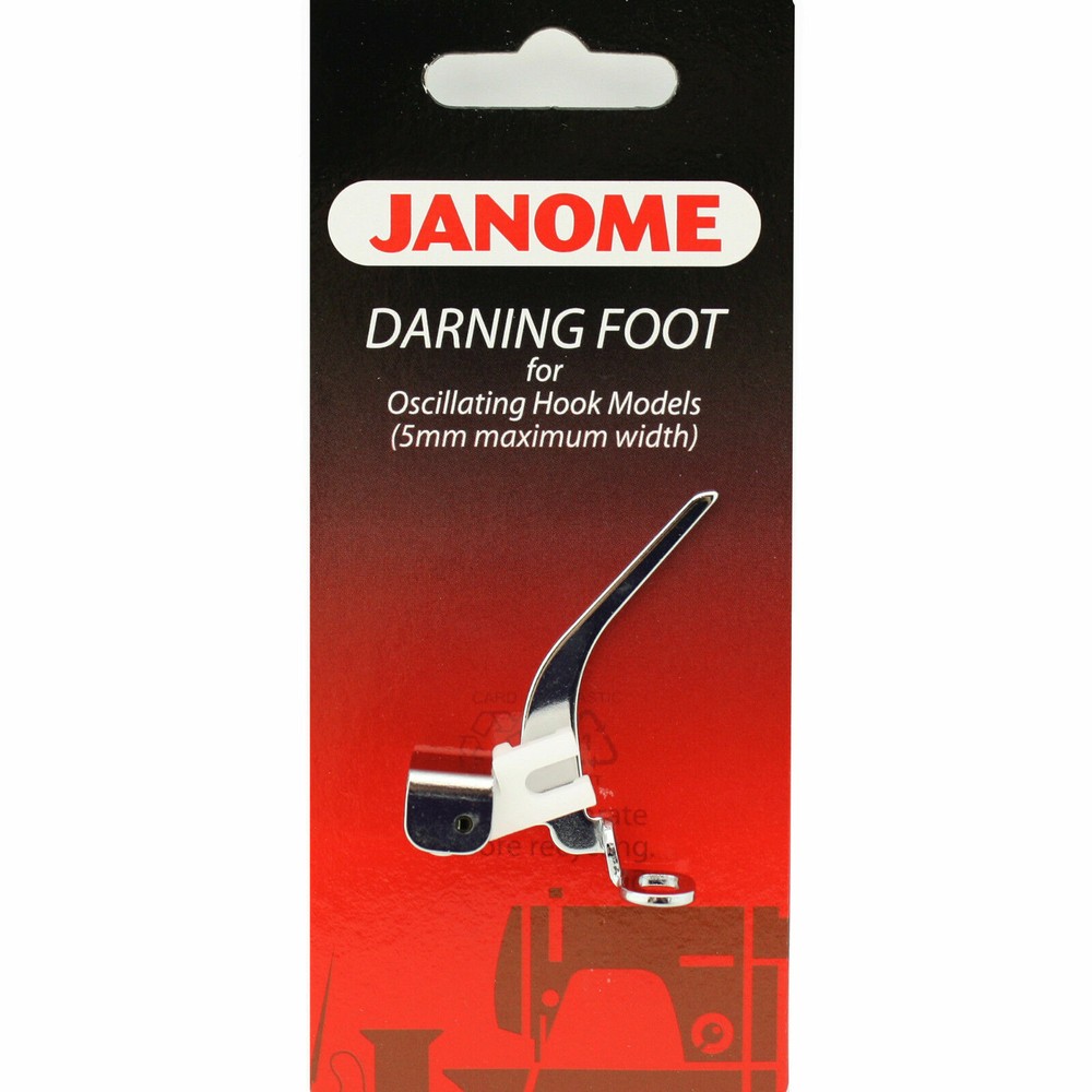 Janome Darning Foot #20127000 For Oscillating Hook Models (5mm Max Width)