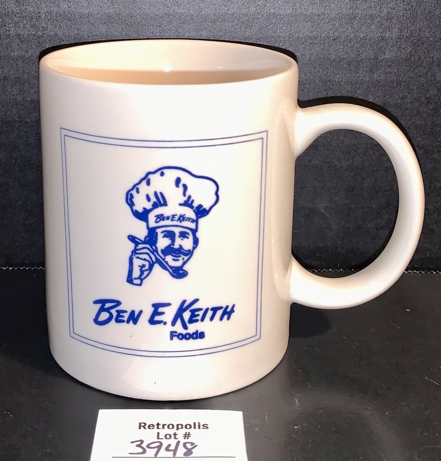 Ben E Keith Foods Chef Ceramic Coffee Mug Vintage