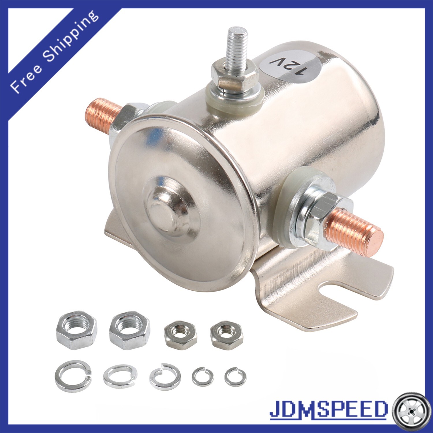 Max 200A 12 V Continuous Solenoid Relay 3 Terminal Heavy Duty Winch Marine