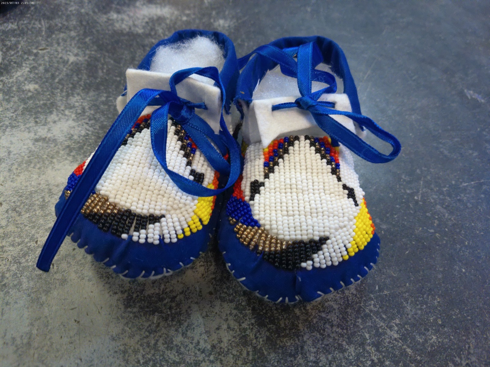 Native American  Beaded Baby Moccasins