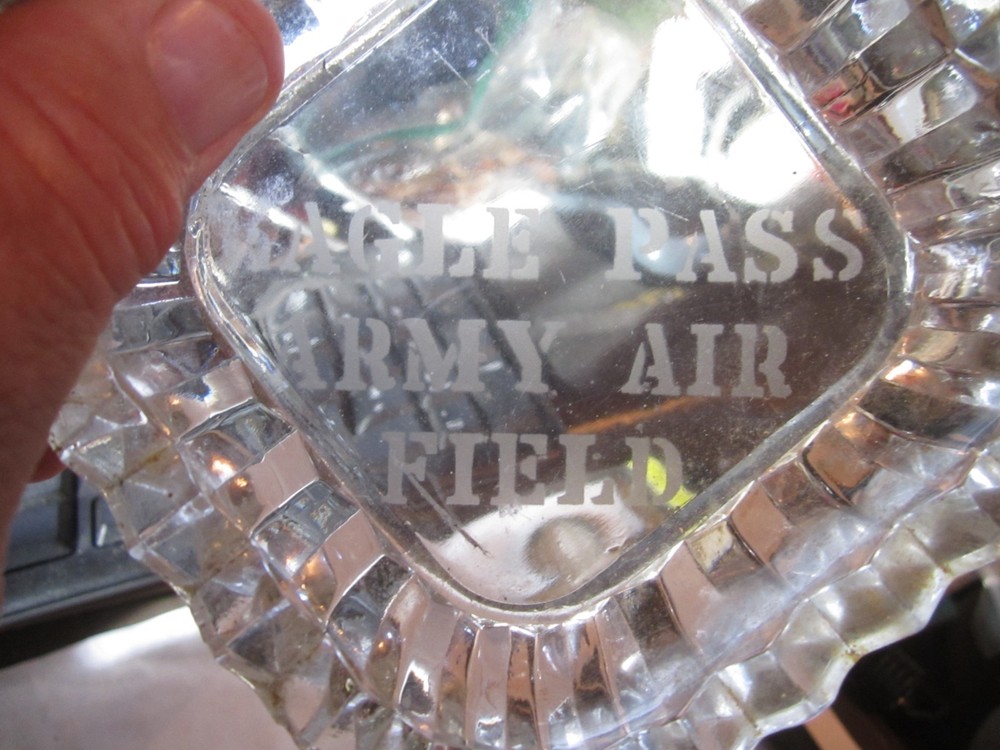 WWII EAGLE PASS ARMY AIR FIELD ASHTRAY EAGLE PASS TX RARE