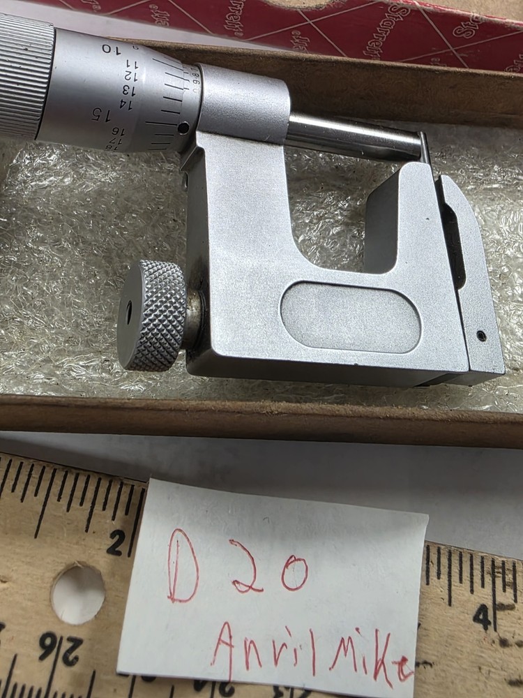 ANVIL MICROMETER 0-1” INTERCHANGEABLE , works perfect