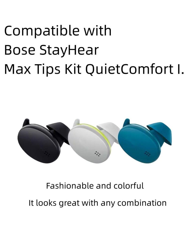 SNHTLS Earbud Replacement Tips Silicone Compatible SML, Black