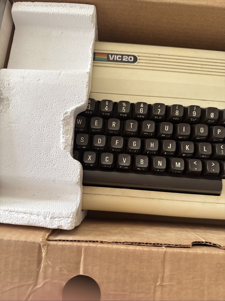 Commodore VIC 20 In Box Powers On. Untested. No Cords.