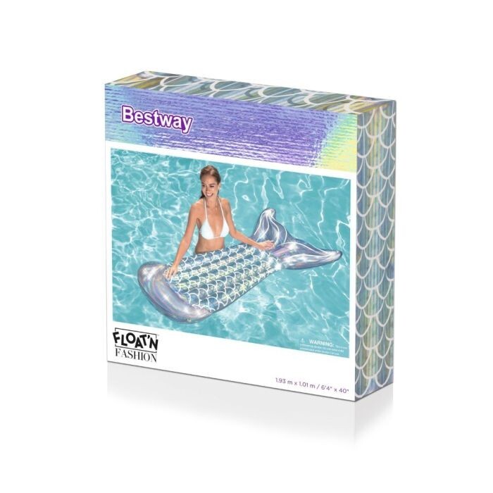 Iridescent Mermaid Tail Pool Lounge Float