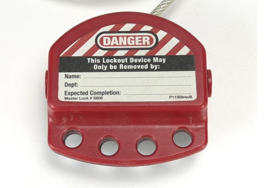 Master Lock® 8611 Adjustable Cable Lockout, 6 ft L Steel, Red