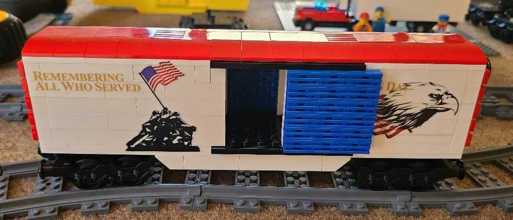 Custom Train Custom Veterans Boxcar -PLEASE READ ITEM DESCRIPTION-