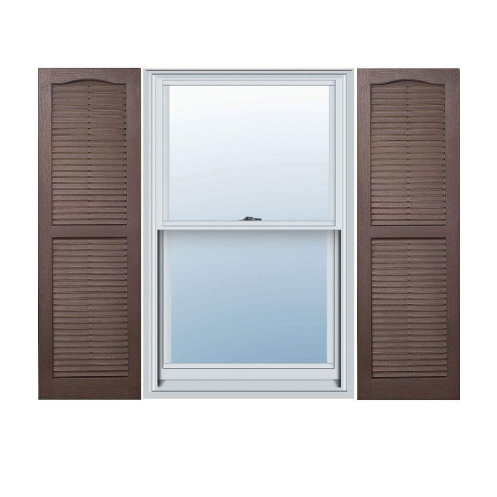 Builders Choice EVL15055CH Shutters, Chocolate Brown