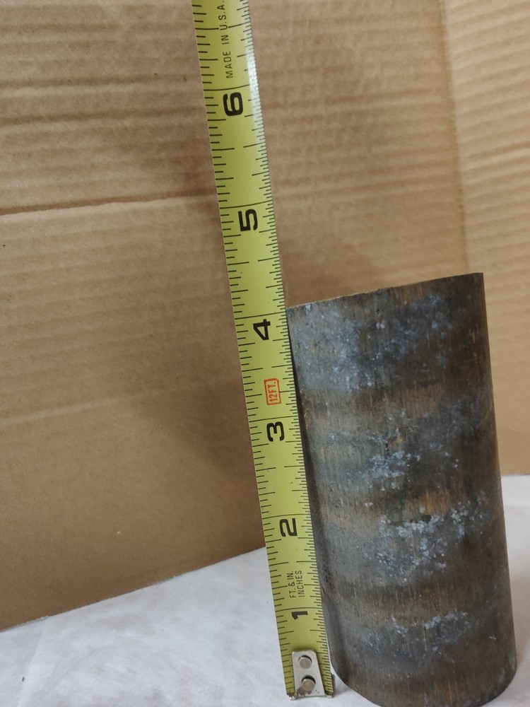 bearing bronze solid bar 2" diameter x 4" long