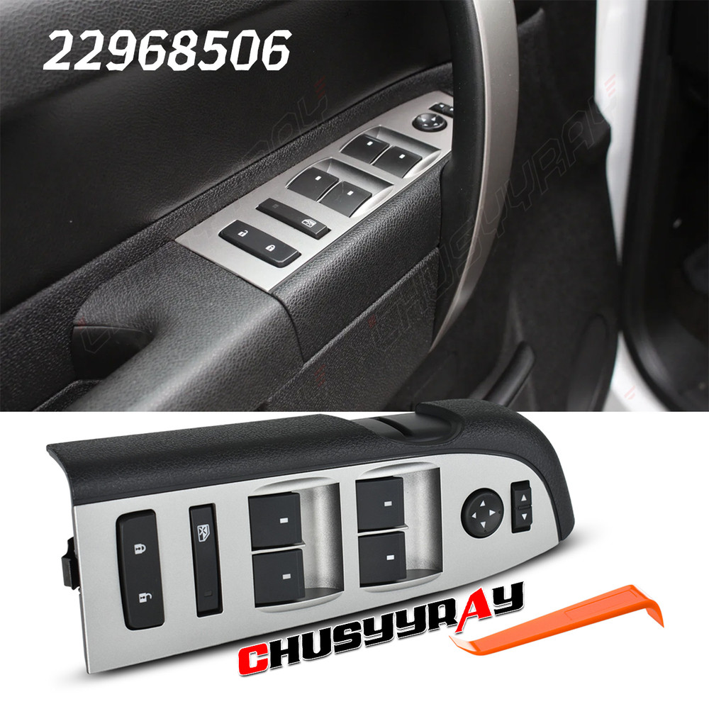Window Master Switch 22968506 Bezel Mirror & Lock Fits Chevy Silverado 2500