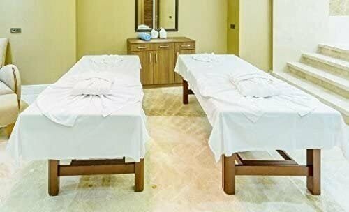 Flat Hospital Bed Sheets - Twin Size Flat Sheets - Cotton/Poly - 3-Pack