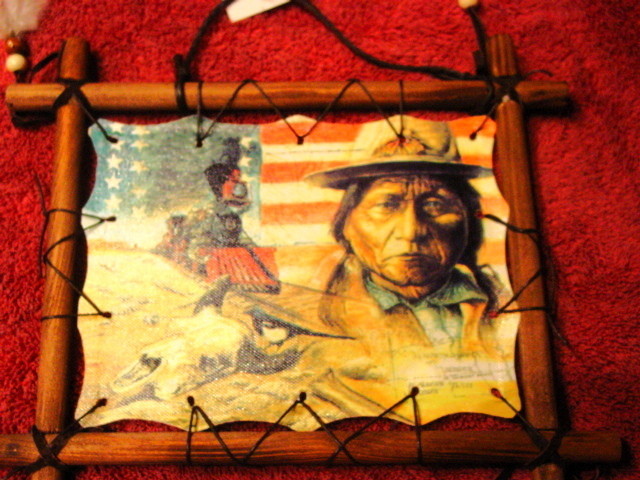 INDIAN WOOD FRAMED PICTURE
