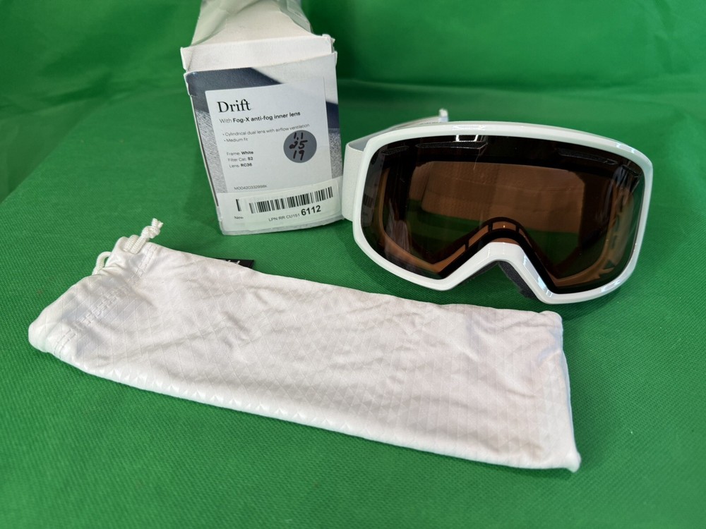 SMITH Drift Goggles RC36 Lens Medium Fit Snow Ski