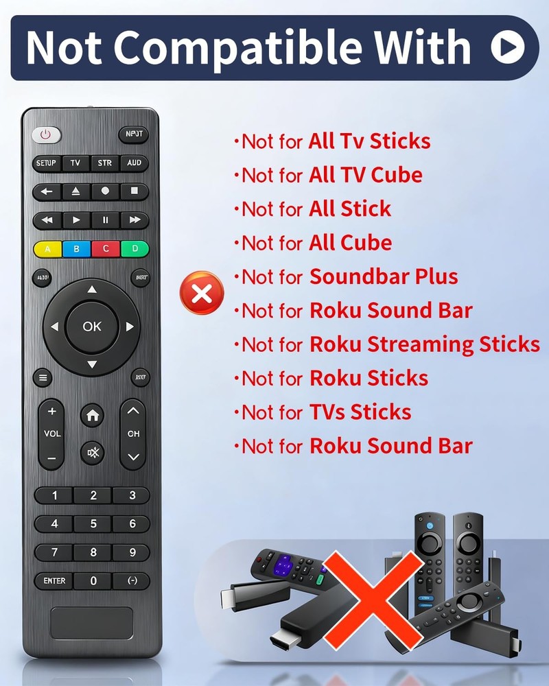 Universal TV Remote Control Compatible Remote,