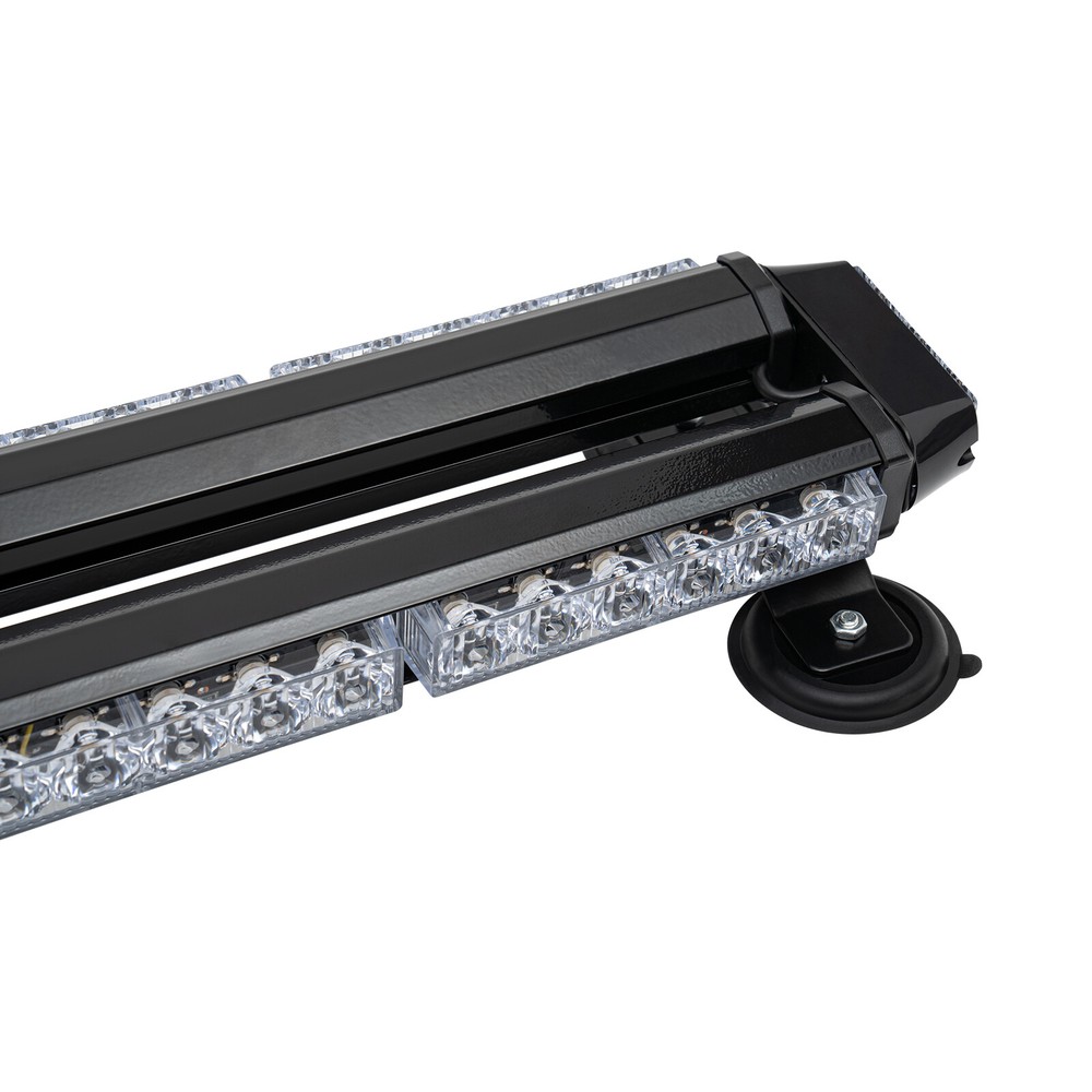 32in Amber LED Strobe Light Bar Rooftop Double Side Flashing Emergency Warning