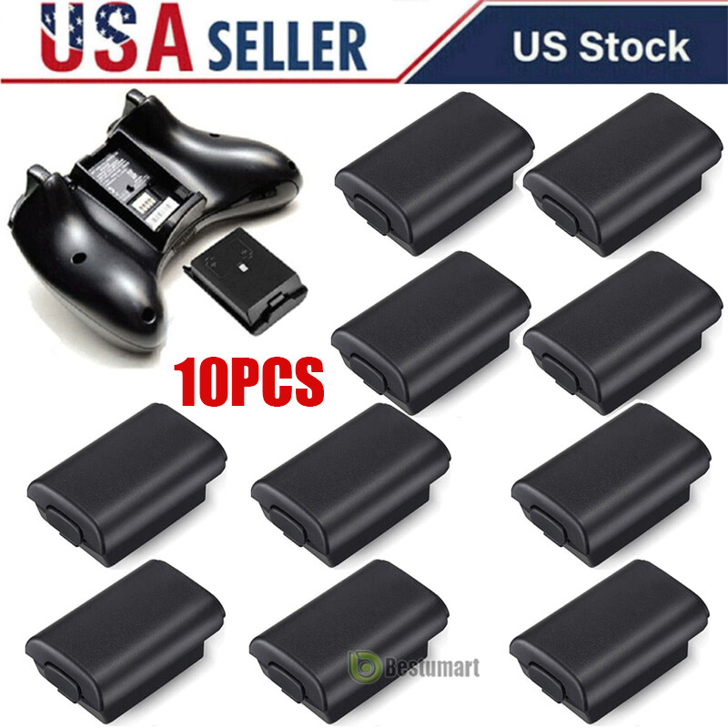 LOT Black AA Battery Back Cover Case Shell Pack For Xbox 360 Wireless Controller