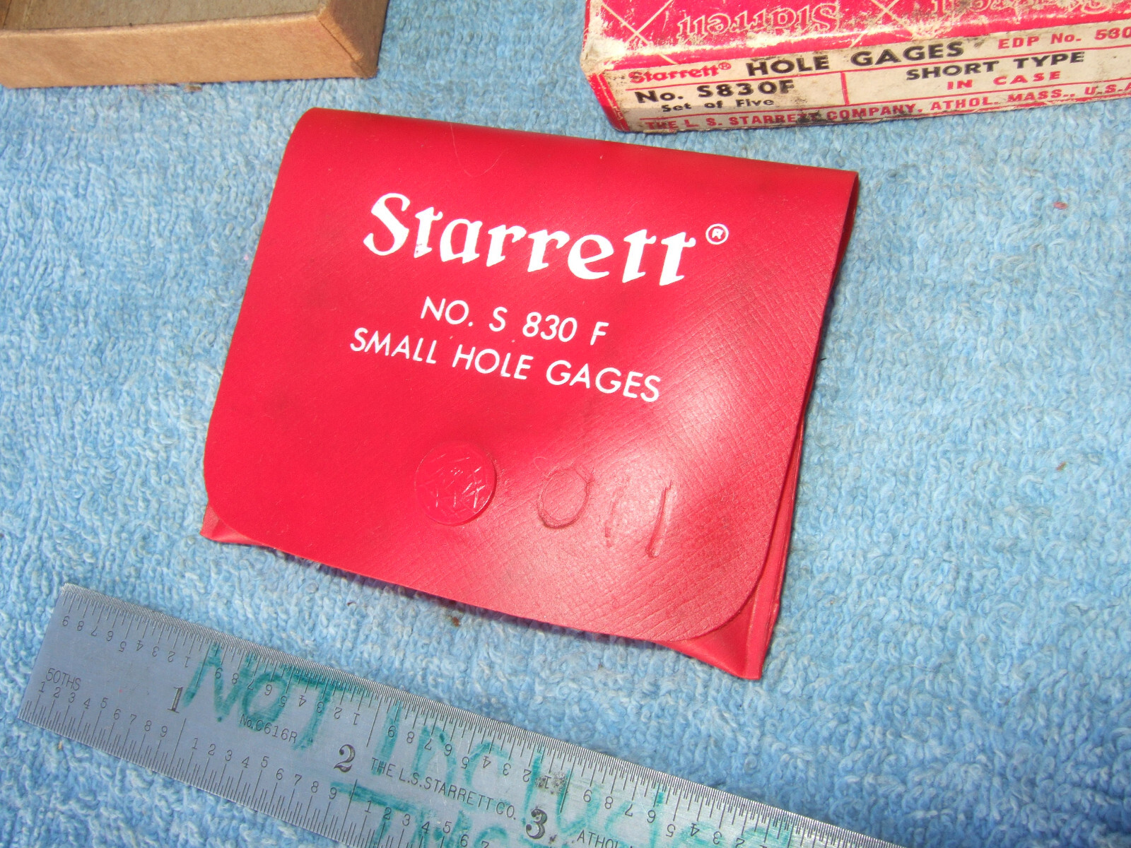 STARRETT No.S830F SMALL HOLE GAGE SET MACHINIST TOOLMAKER INSPECT CLEAN USED 011