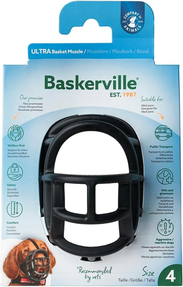 ULTRA Muzzle Patented Humane Design Breathable Dog can Pant & Drink Adjustable
