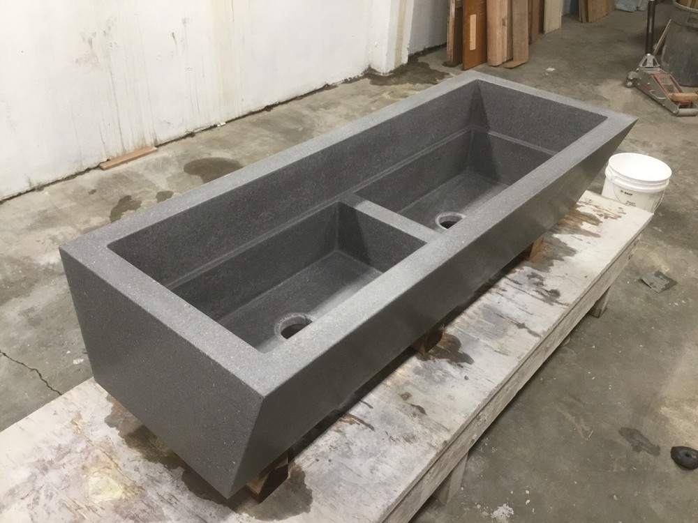 Utility sink wooden molds