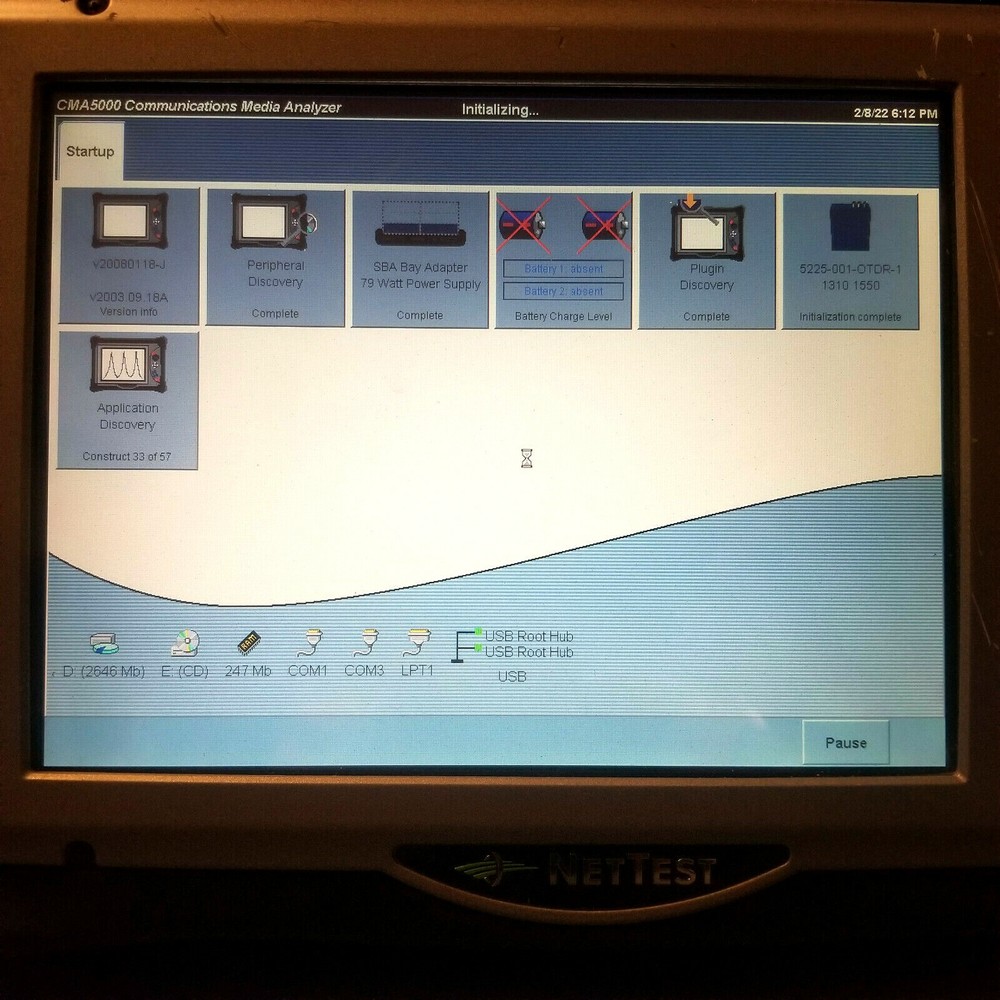 Anritsu CMA 5000 MBA Multi-Layer Network Test OTDR Mainframe