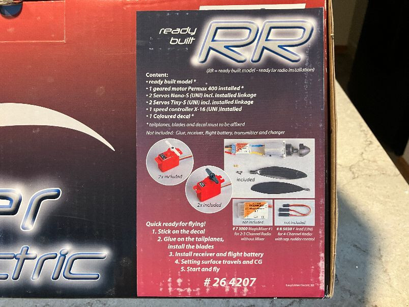 Multiplex Easy Glider Electric RC Glider Airplane - RxR Version
