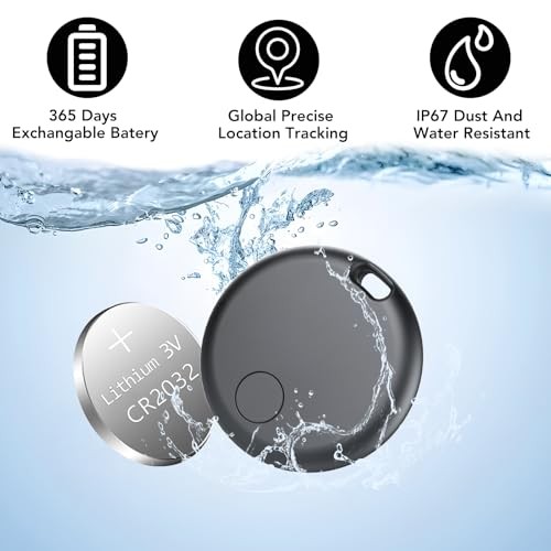 Air Tracker Tag for Android 4 Pack(NOT iOS or Huawei), 2 White&2 Black