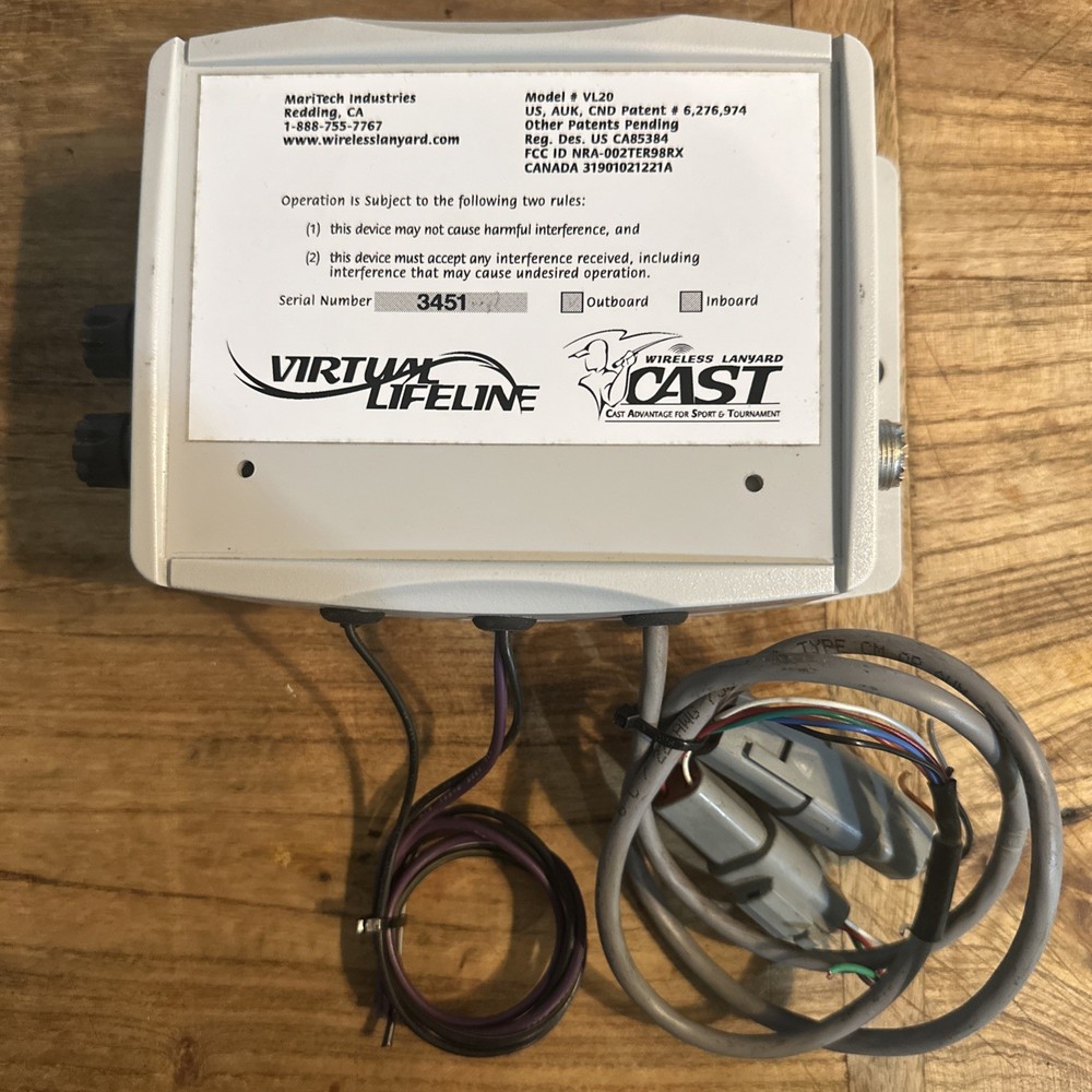 MARITECH INDUSTRIES VIRTUAL LIFELINE WIRELESS ENGINE SHUT OFF SYSTEM MARINE