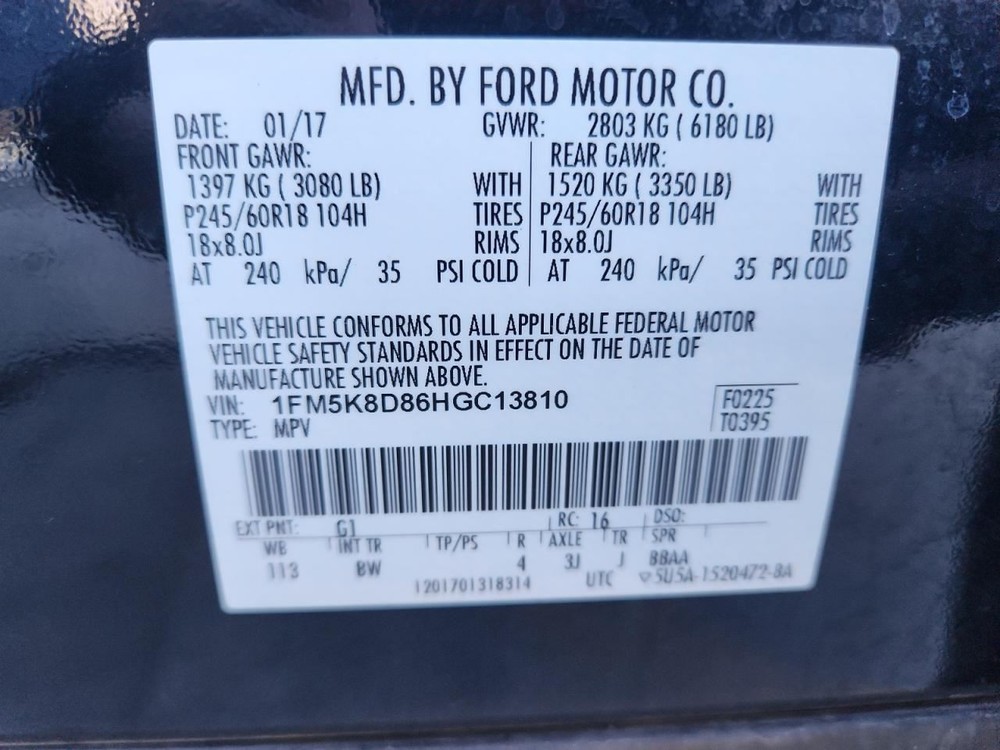 CONTROL PANEL OEM 16-17 FORD EXPLORER 1YR WRNTY