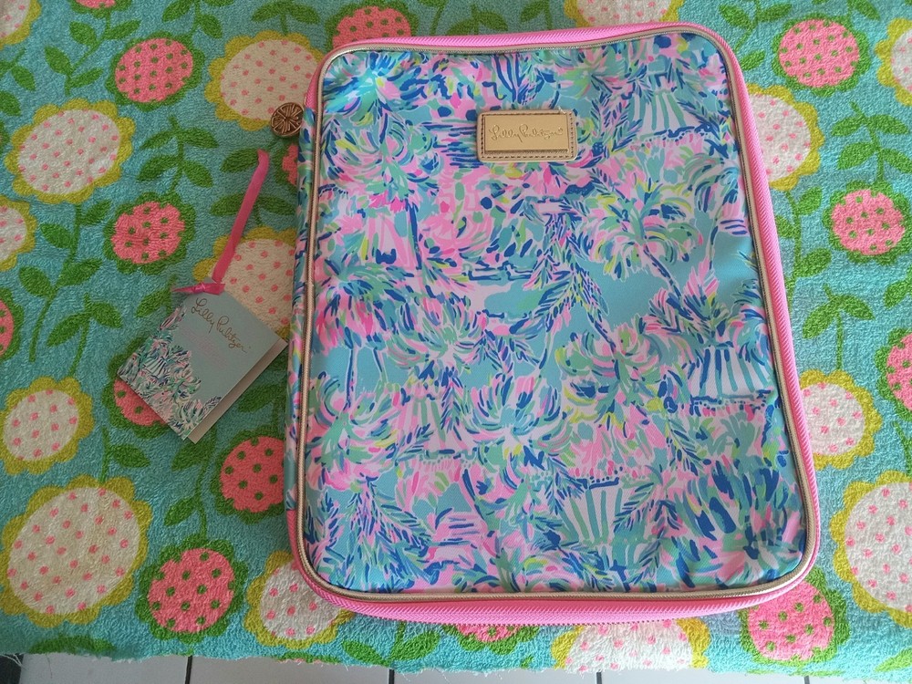 Lilly Pulitzer NWT Cabana Cocktail Folio Zippered Notebook