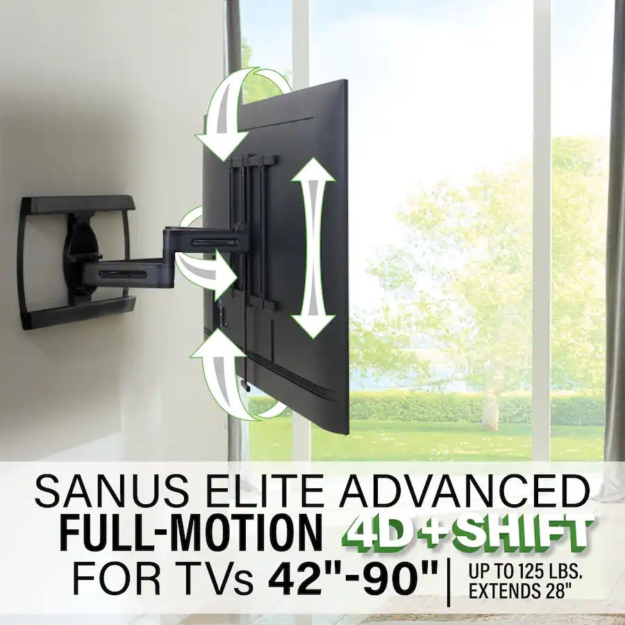 Sanus Elite Advanced Full-Motion 4D + Shift TV Wall Mount BLF528-B1 MISSING PART