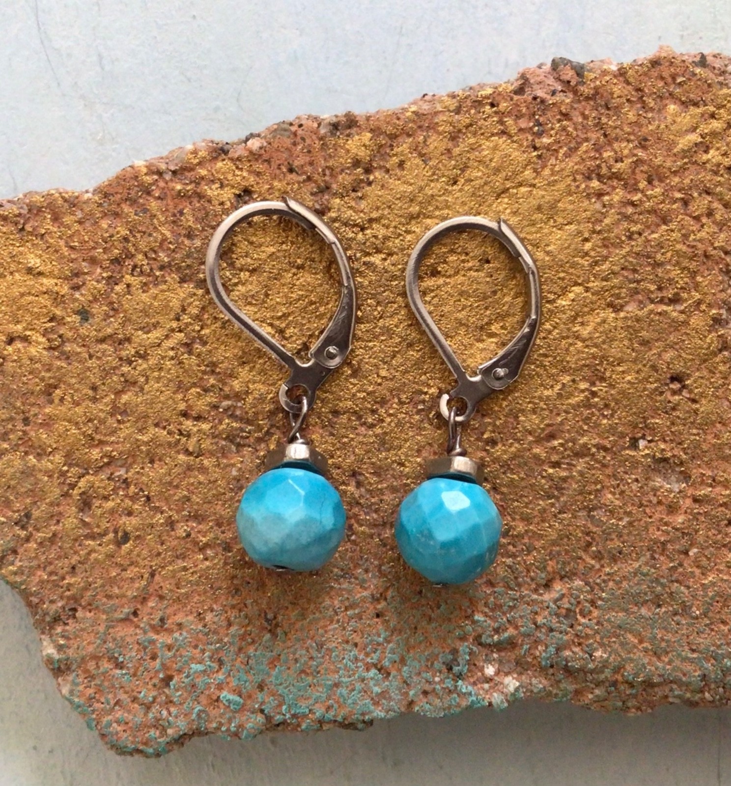 New Turquoise Sundance charm artisan Jewelry handmade earrings