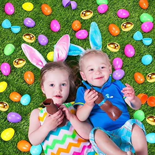 288 Easter Eggs -2.36" Bright Colors Plastic Easter Eggs Empty Include 300 Pcs