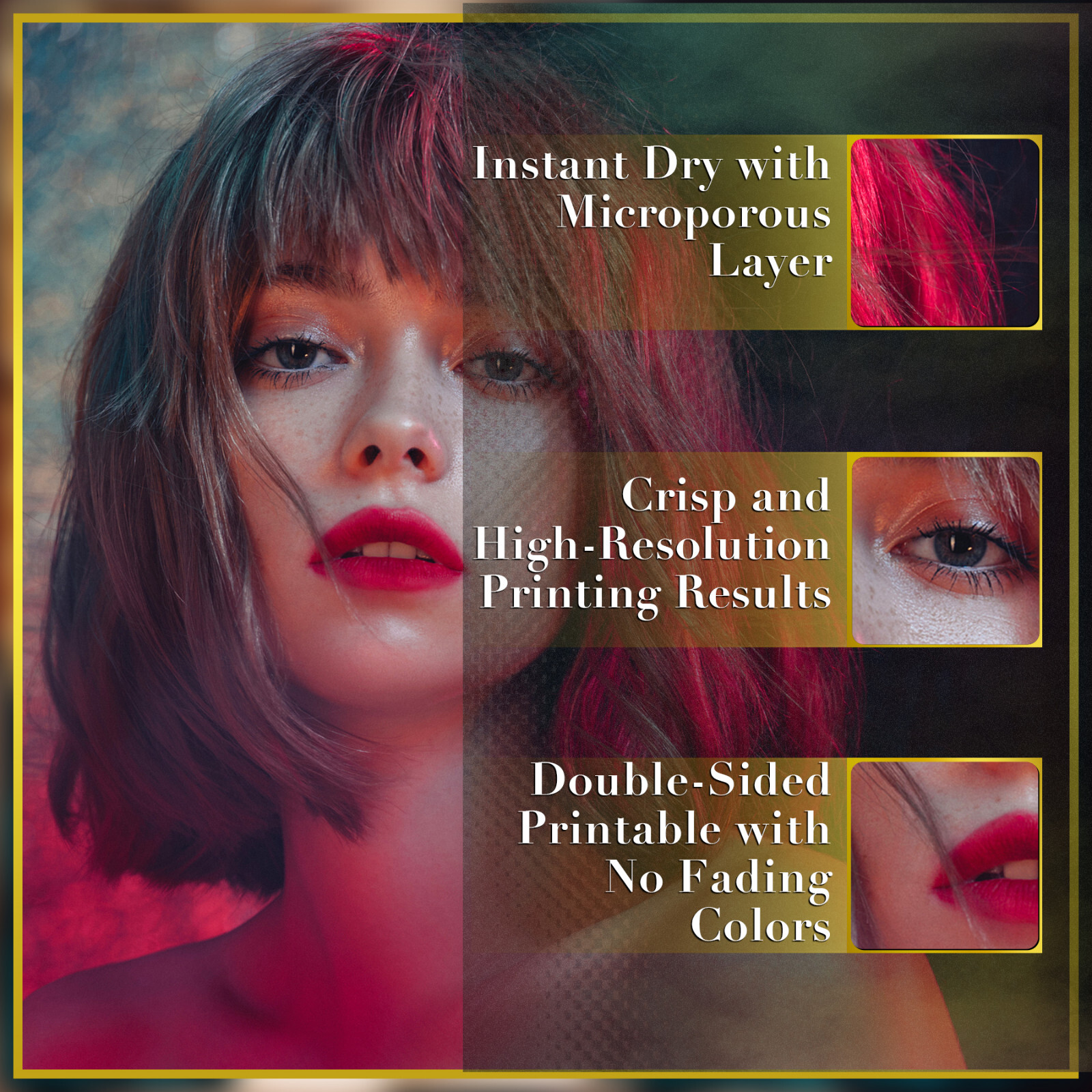 A-SUB Inkjet Photo Paper 13x19 Double Sided Luster 74lb Heavyweight A3+ Canon HP