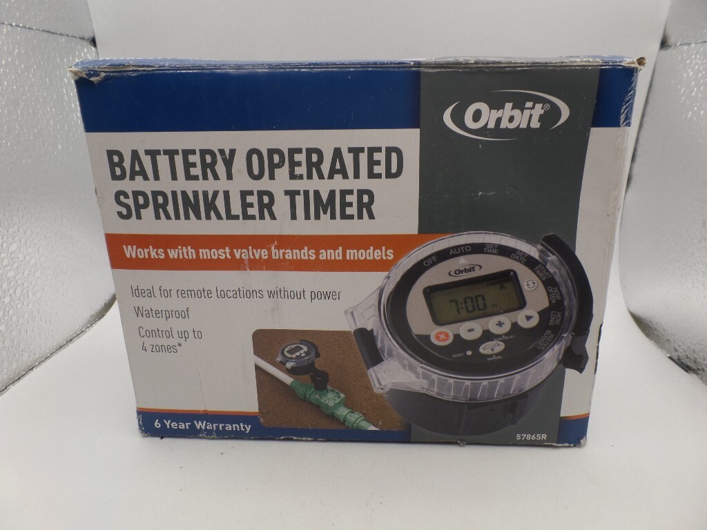 OBIT 57865R BATTERY OPERATED IRRIGATION CONTROLLER WITHOUT VALVE OPERATE UP TO 4