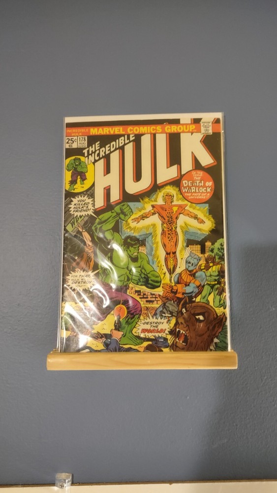 Comic Book Display - Real Wood Wall Mount - Hand Made - GRADED Comics- Small