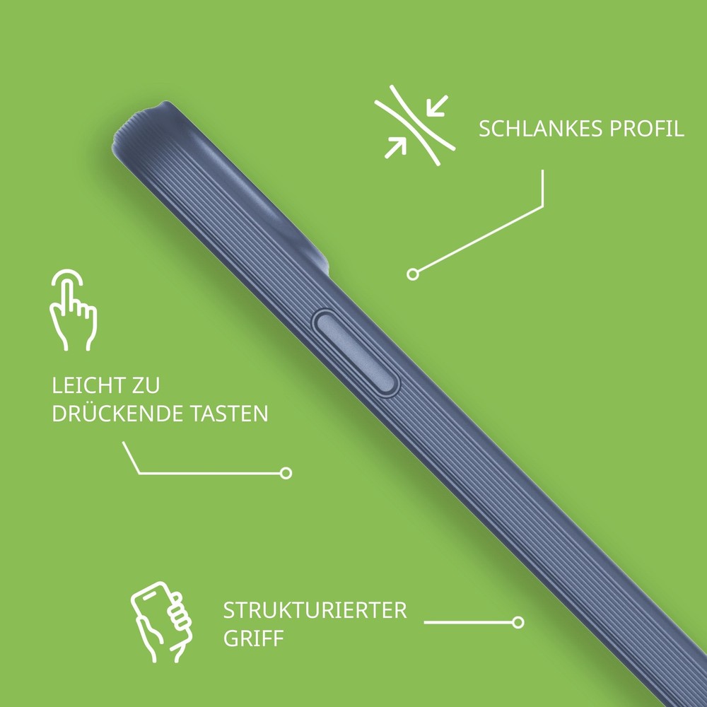 Tech21 EvoLite Impact Protection Case for iPhone 15 Denim Blue