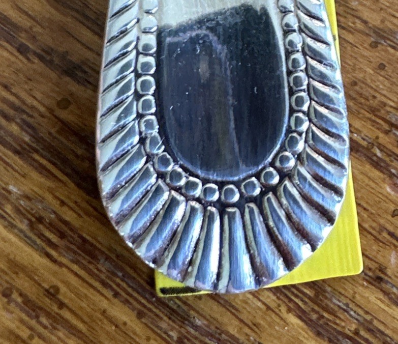 WALLACE Wickham Deep Silverplate ServerLasagna Cake Flatware Fan Bead 9.75”