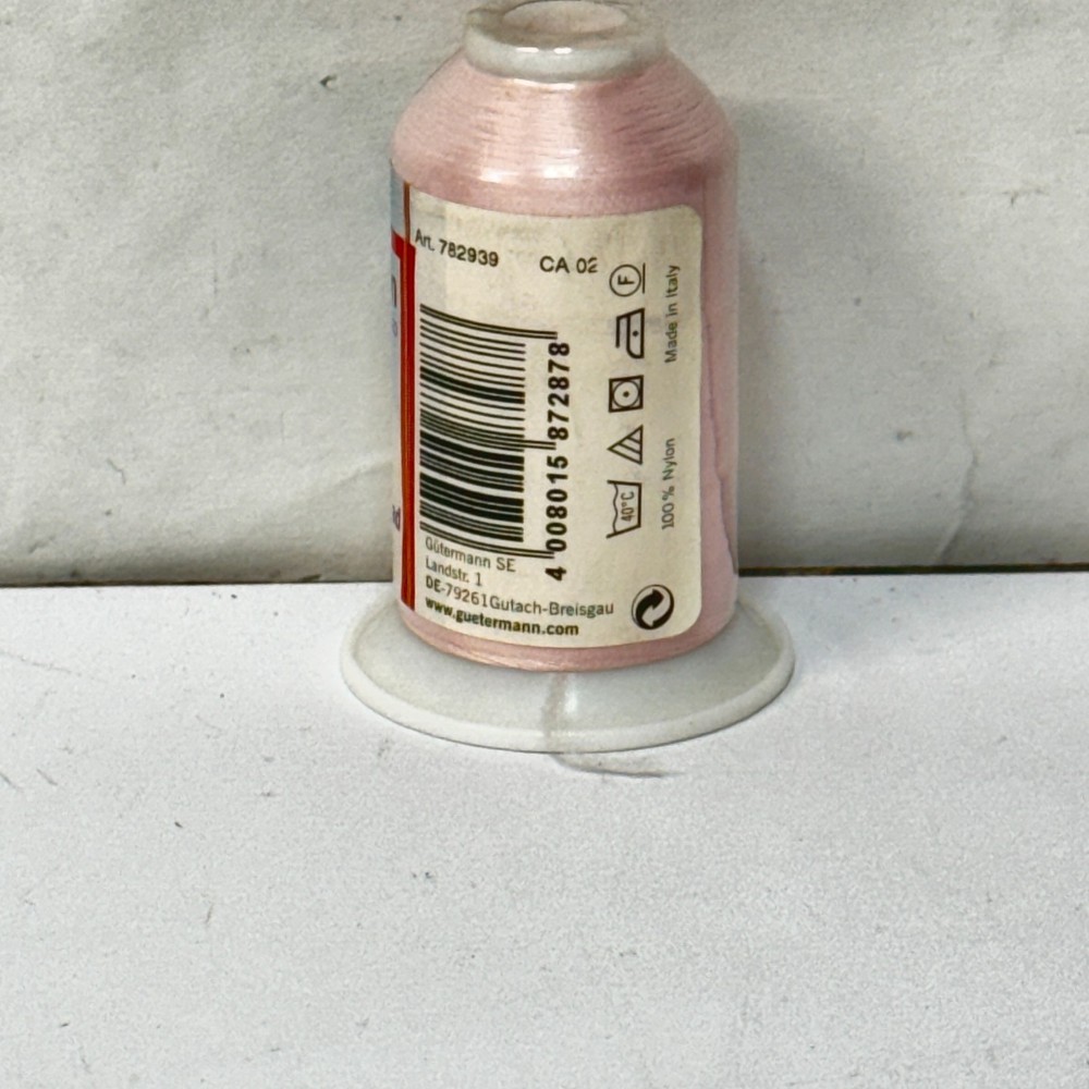 Gutermann Bulky Nylon Thread Overlocking, Textured, 5150 Pink, 1000M